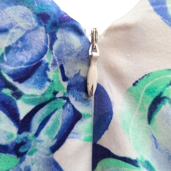 Lauren Ralph Lauren Cotton Blend Floral Dress, Size Medium - Picture 6 of 9